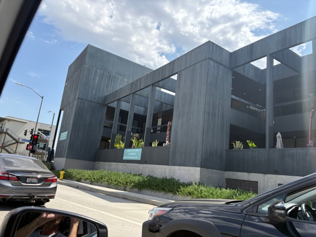 Open-frame contemporary commercial building